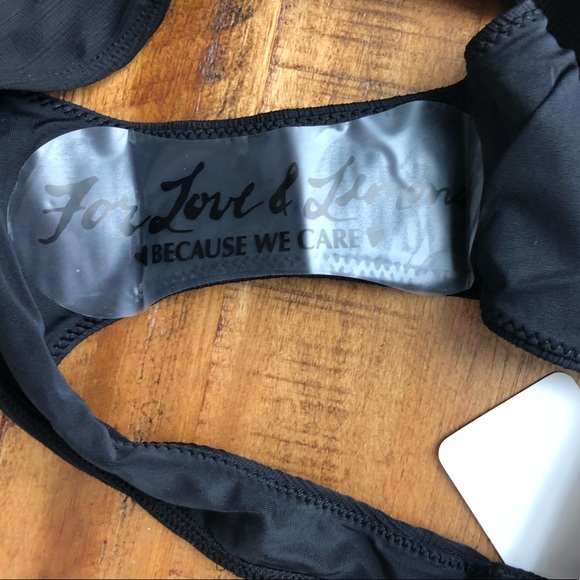 FOR LOVE & LEMONS • La Playa Black Bikini Bottom - Picture 7 of 8